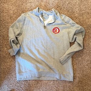 Junk Food Gray Tampa Bay Buccaneers Quarterzip - XXL